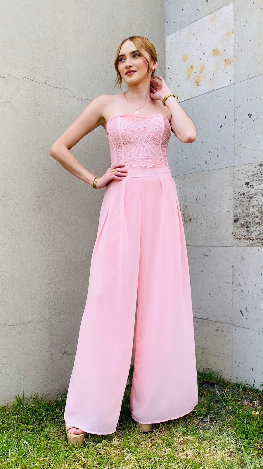 SET PASTEL CROP ENCAJE