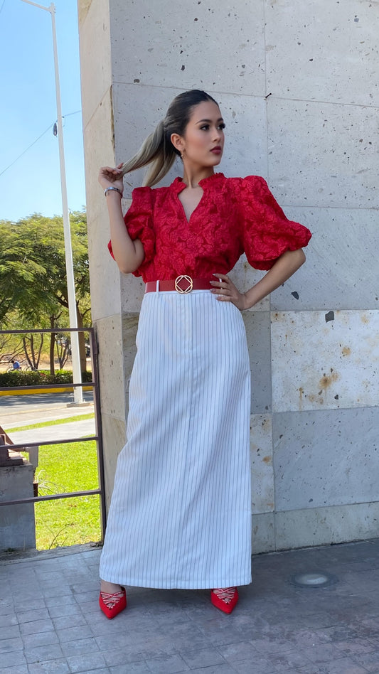 FALDA LARGA RAYAS
