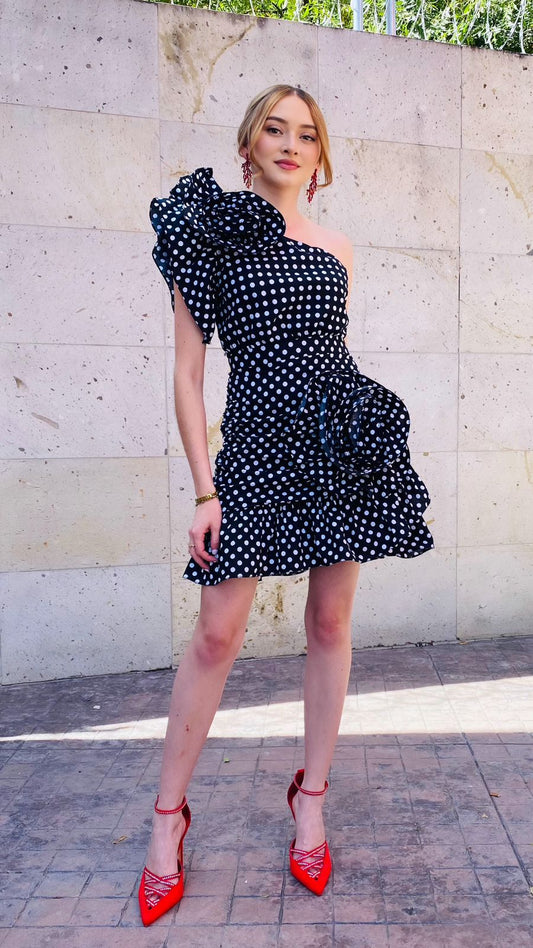 VESTIDO CORTO POLKAS