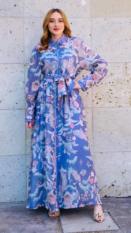 VESTIDO ESTAMPADO LILA